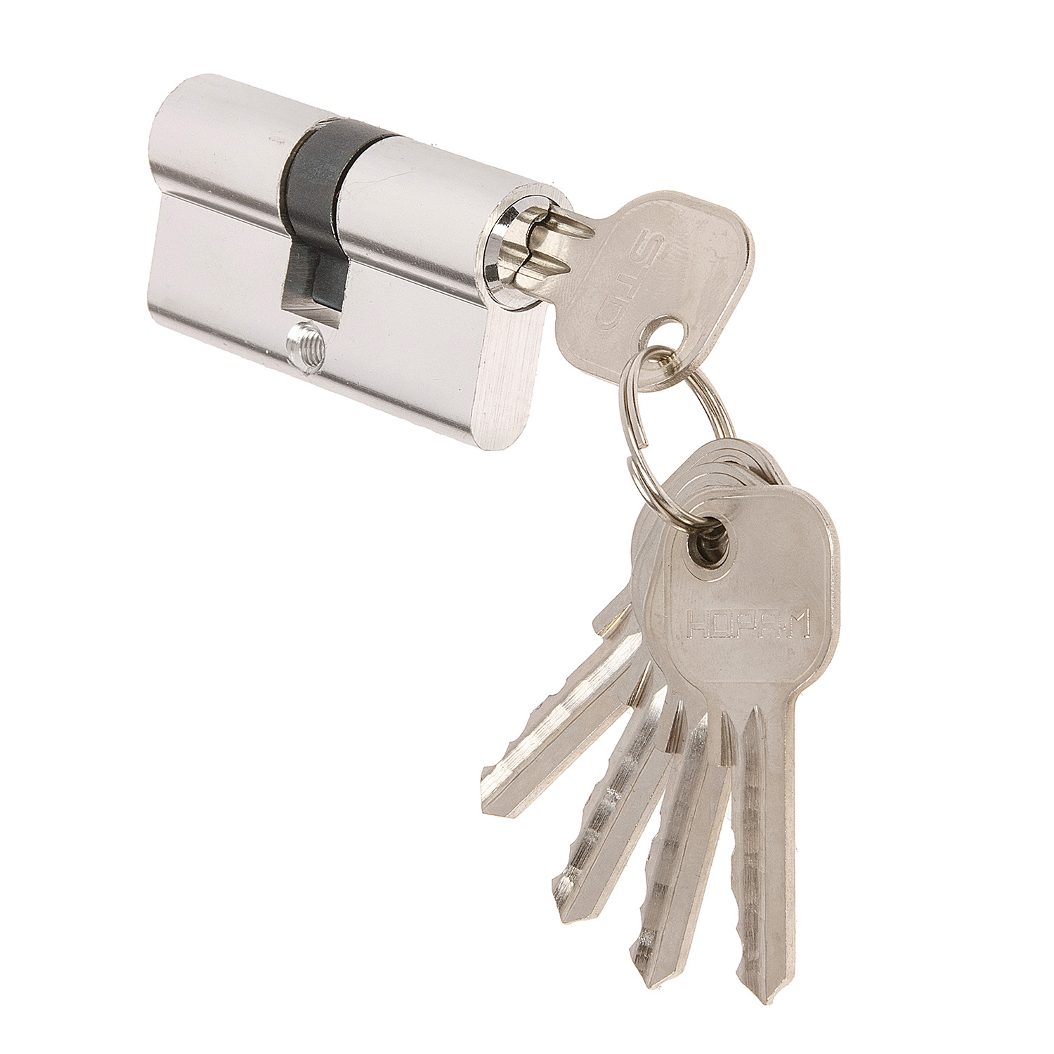 Замок врезной 61,5мм никель матовый 708К Нора-М *1/12