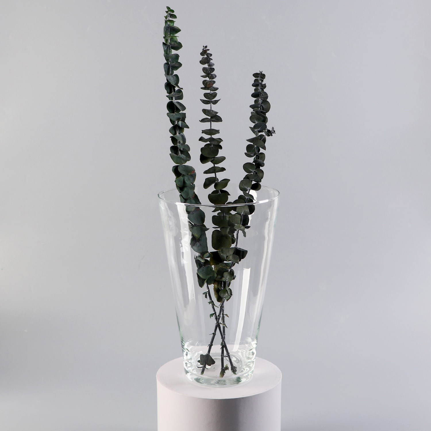 Ваза "Коническая" большая d-18.5см 29х18,5х10см,  4л прозрачная 758516