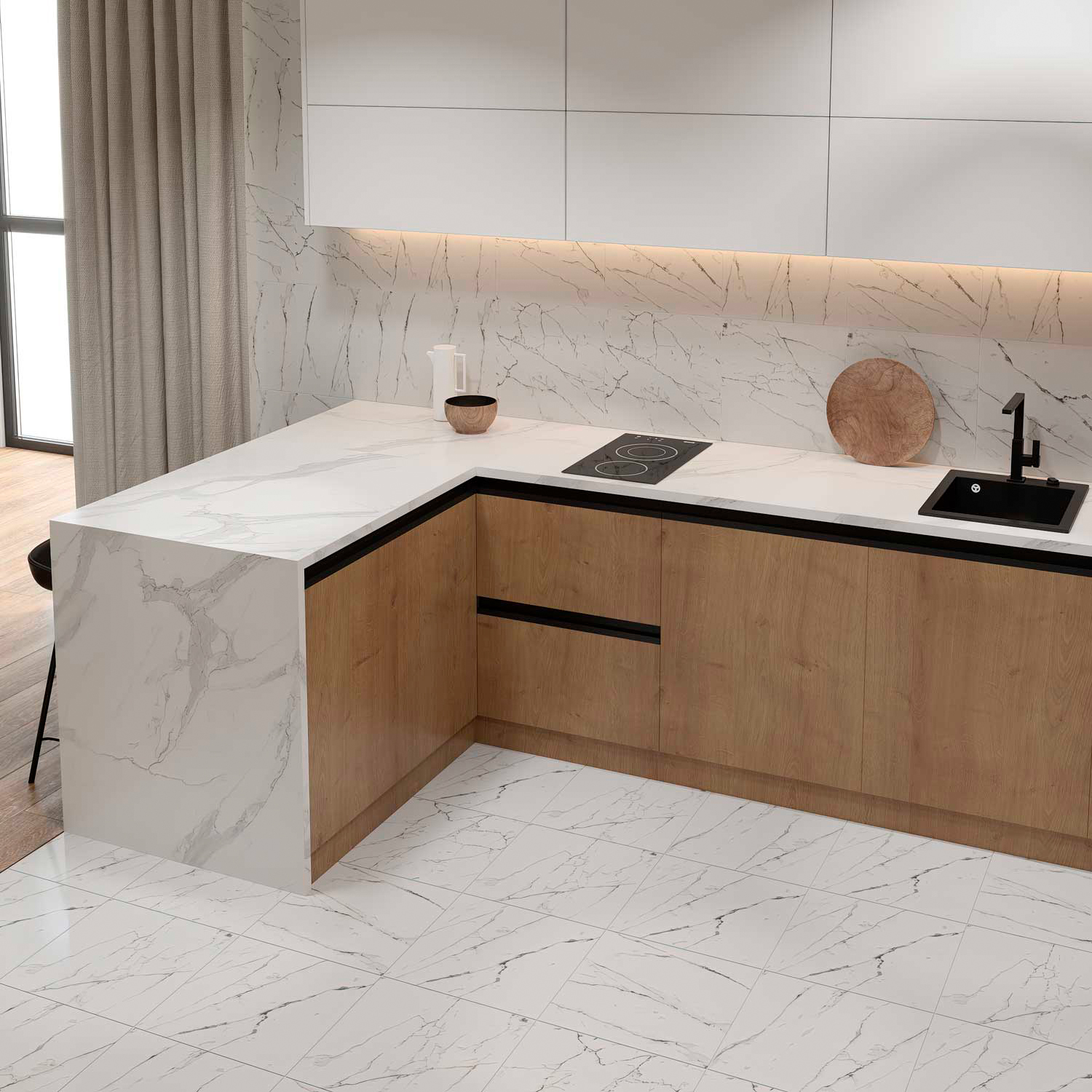 Плитка напольная Рим т.калакатта 400*400*9 (0,16*10=1,6*48=76.8) Axima