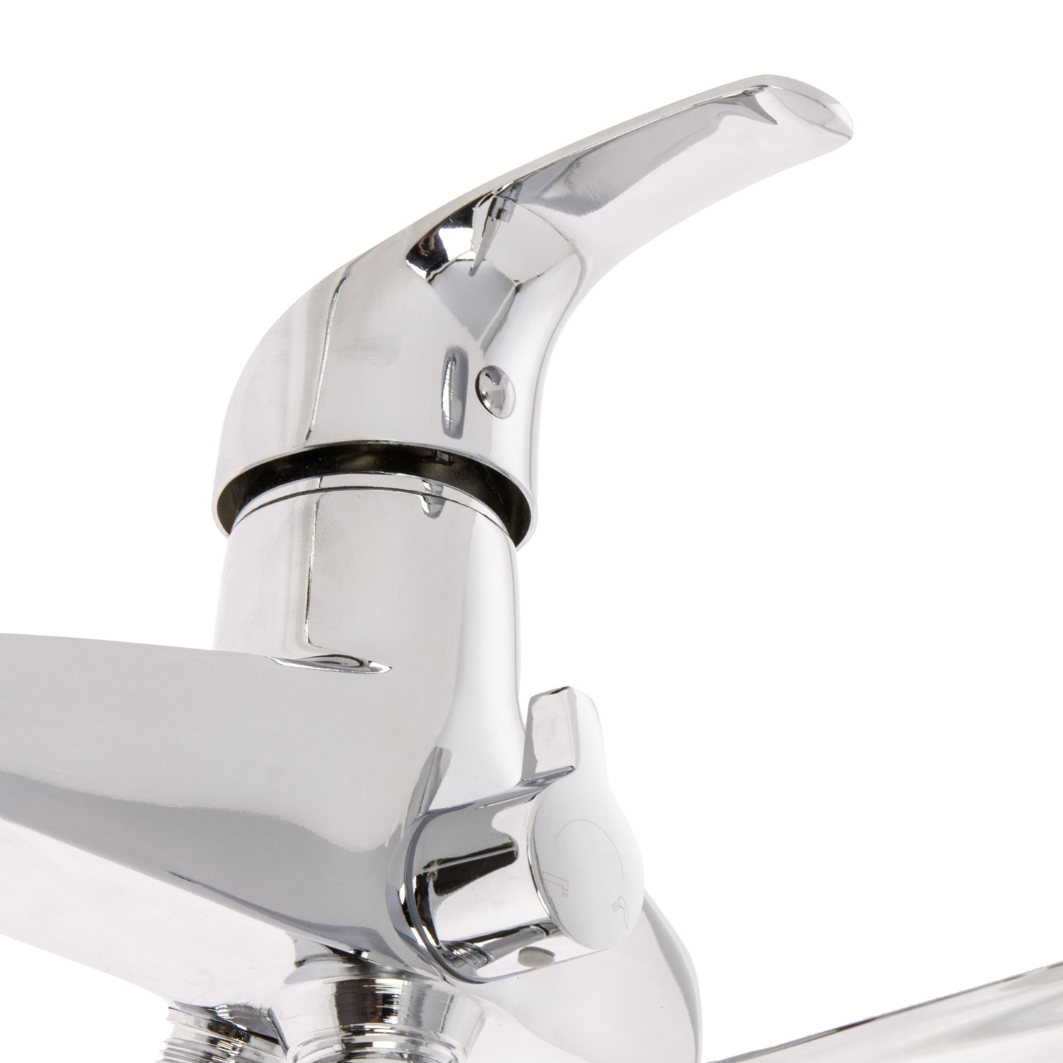 Смеситель для ванны "Potato" P2207C длинный плоский излив, переключатель душа *1/10