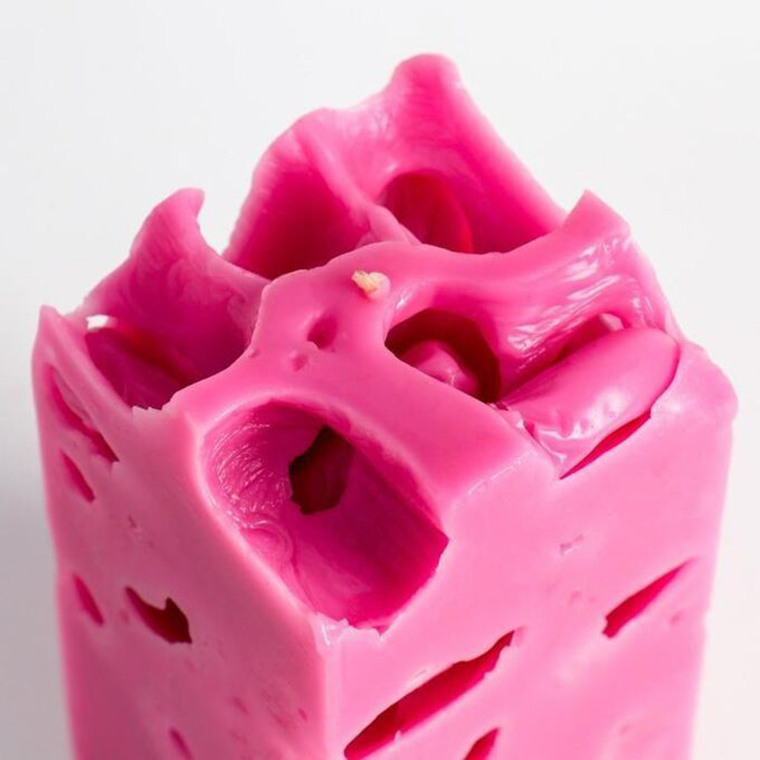 Свеча ароматическая декоративная "Ажурная", розовый, 6х6х12 см, пион 7055833