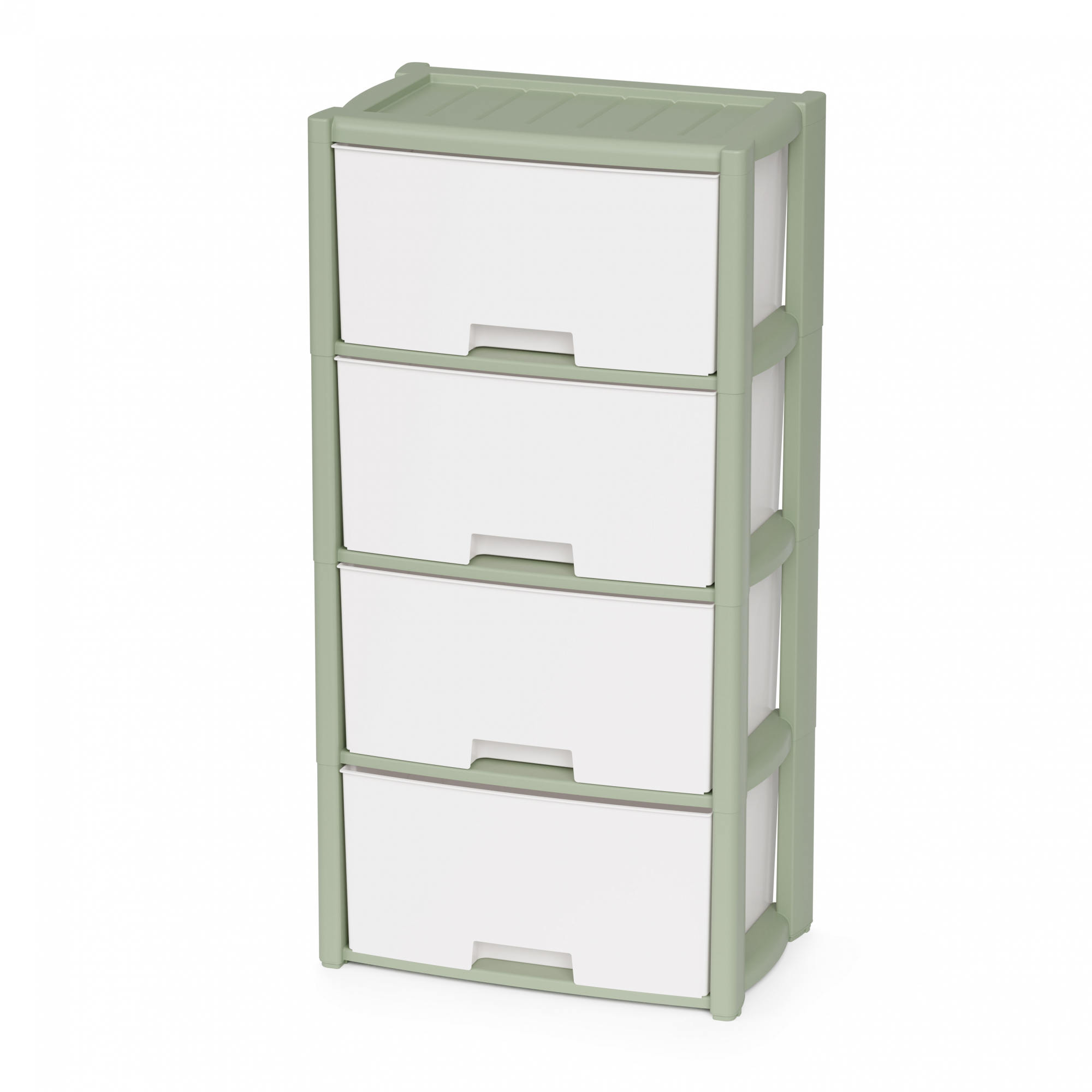 Комод пластм. "Колорит" 4 ящика выс.940мм, шир.475мм, гл.300мм Зелёный М9041"ЗПИ "Альтернатива" *1 Комод пластм. "Колорит" 4 ящика выс.940мм, шир.475мм, гл.300мм Зелёный М9041"ЗПИ "Альтернатива" *1