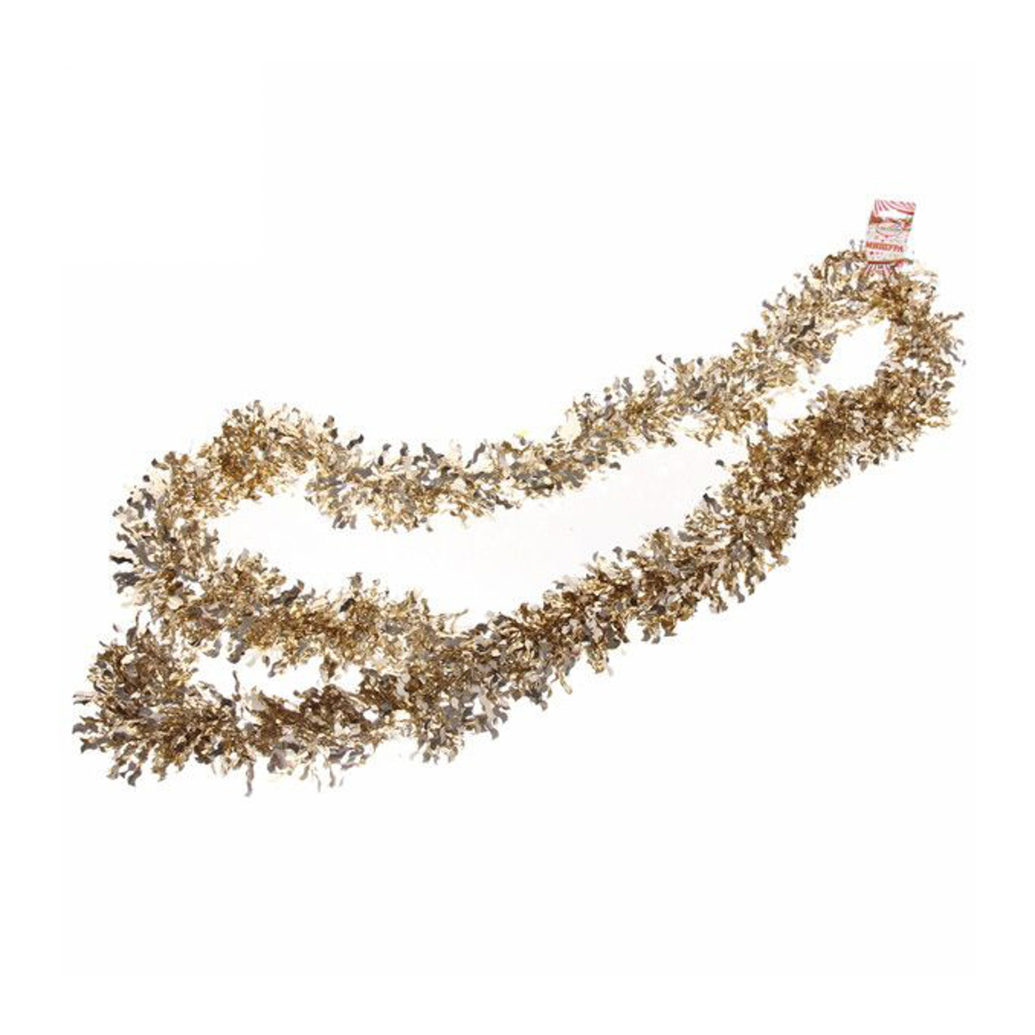 Мишура 2 м, 9 см, "Яркая змейка", шампань