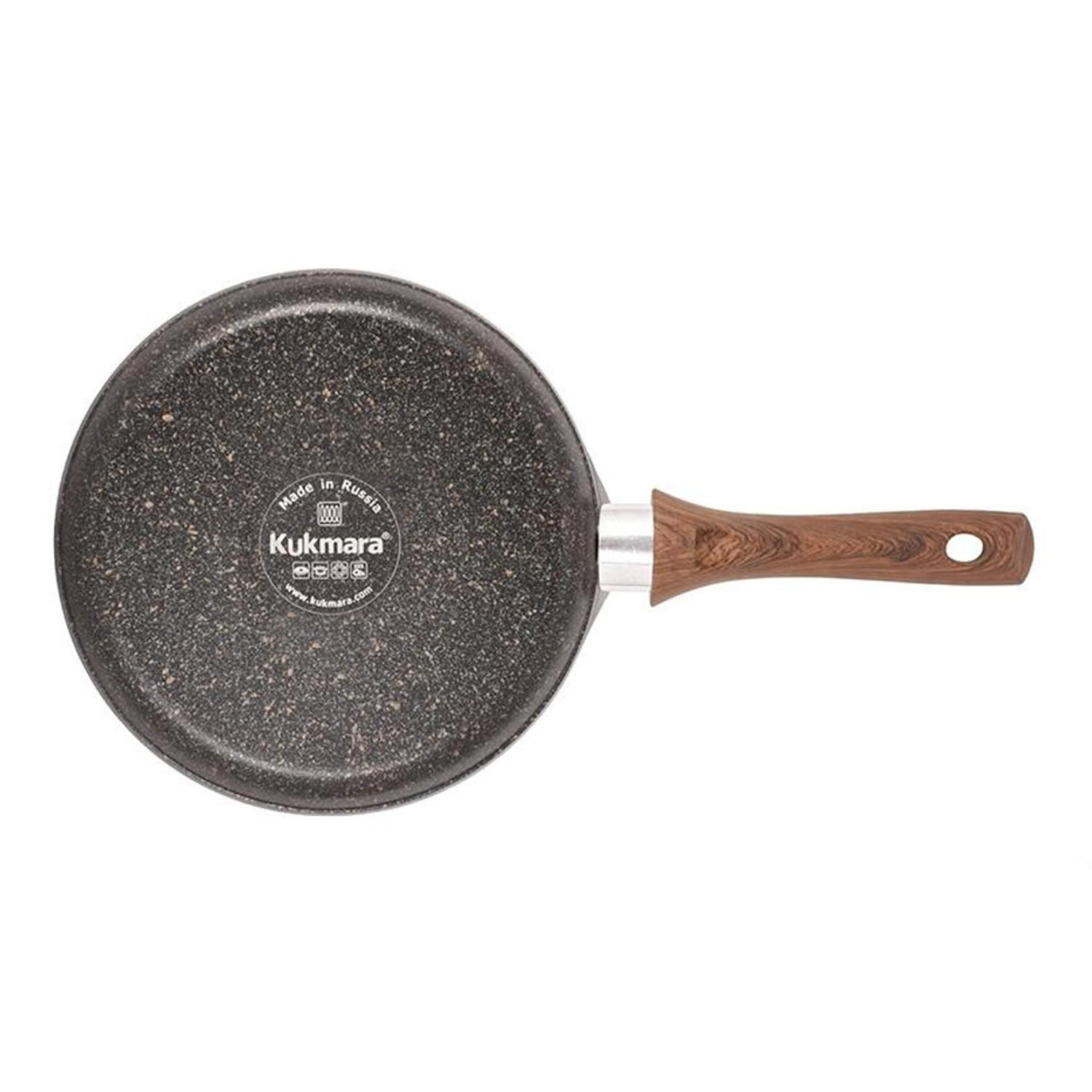 Сковорода алюм. а/приг.литая Kukmara "Granit ultra INDUCTION"original Блинная d22см сбгои222а *1/10
