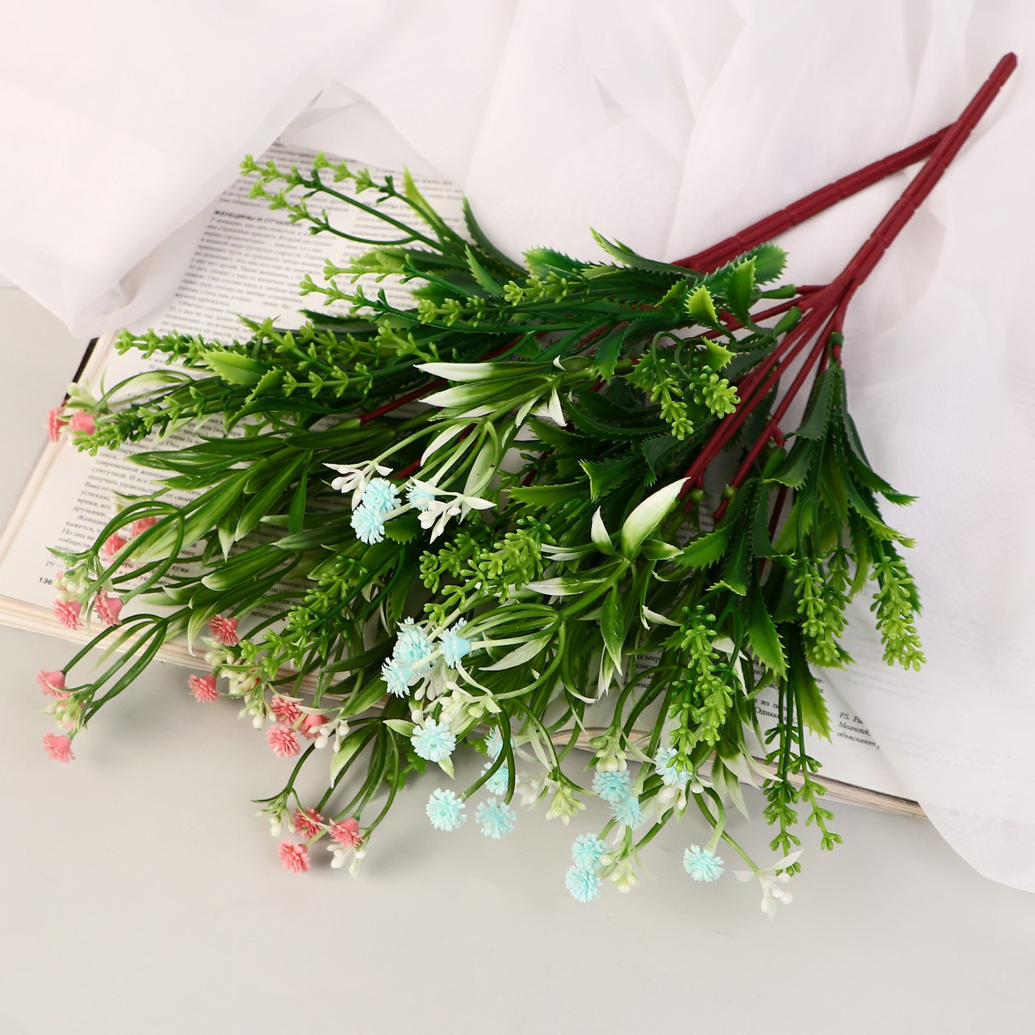 Букет искусственный «Барбарис с зеленью», 30 см, МИКС