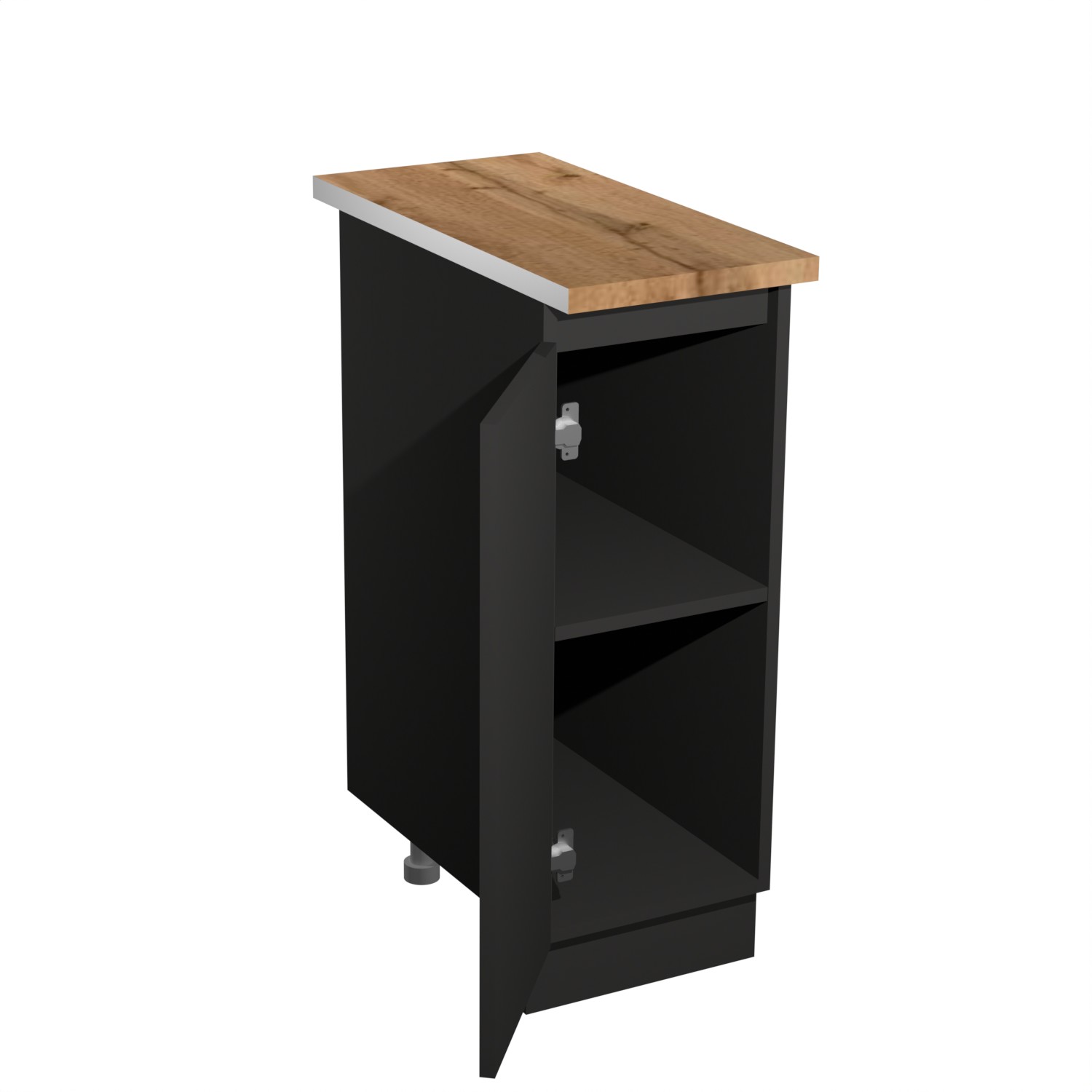 Шкаф напольный 300х850х600 мм BROZEX-WOOD Next, с дверцей, графит