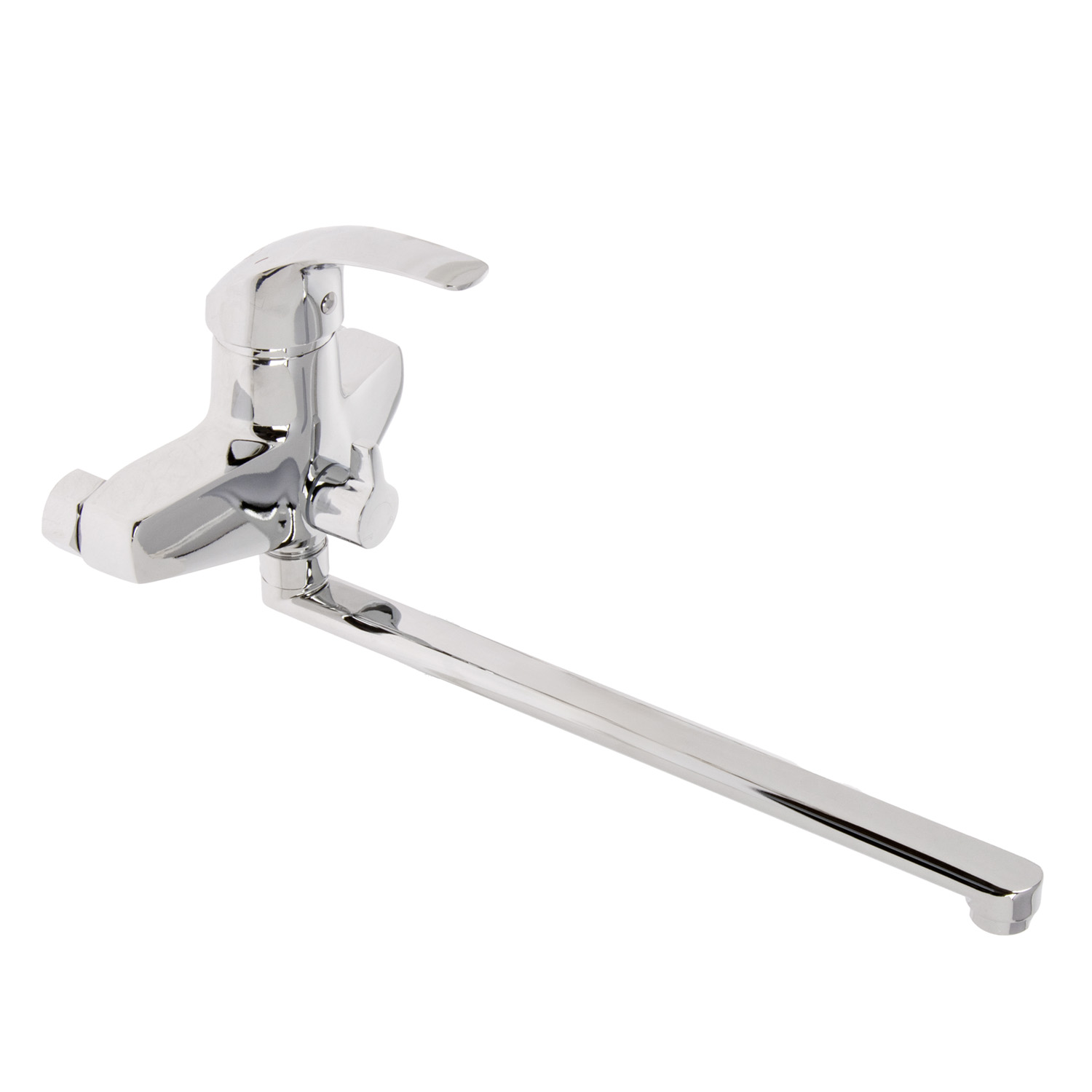 Смеситель для ванны "Potato" P2207C длинный плоский излив, переключатель душа *1/10