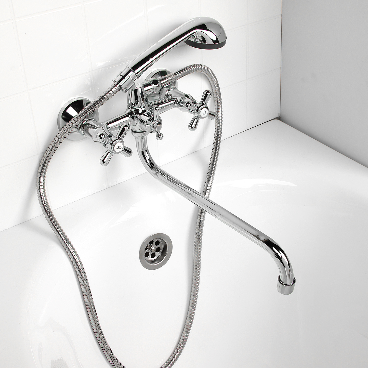 Смеситель д/ванны ROEGEN RP120A крест *1/10