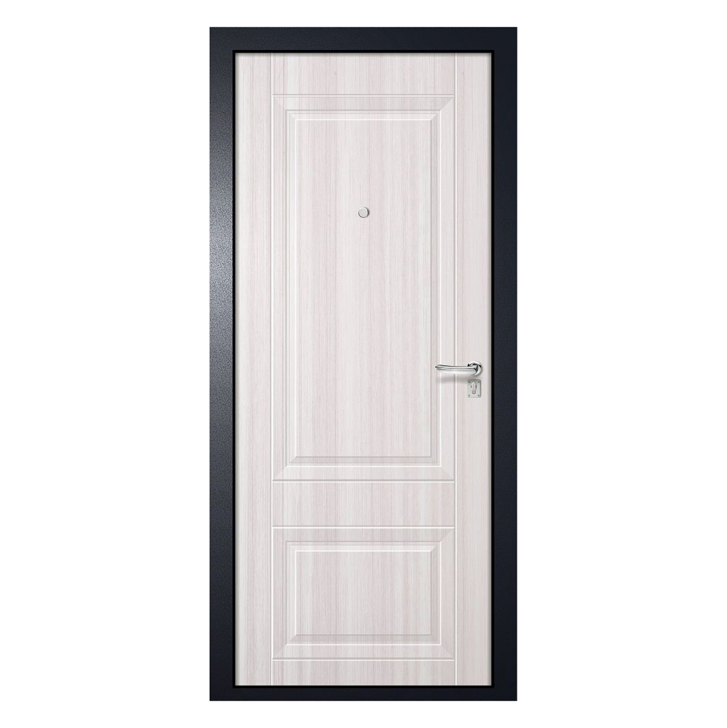 Дверь входная Двери Гуд GOOD LITE-2, 960х2050х50 мм, правая, серебристый антик/белый ясень