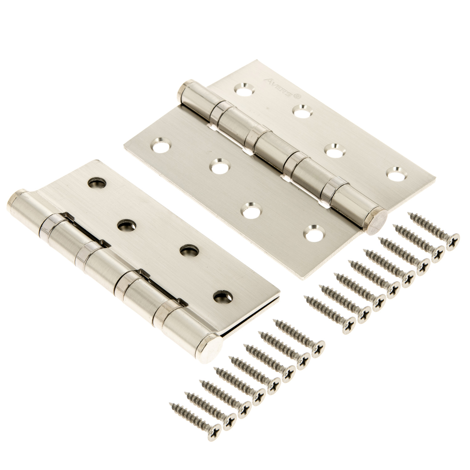 Петля универсальная 100*75*2,5мм НИКЕЛЬ матовый NIS (комплект 2шт.) AVERS *1/6/48