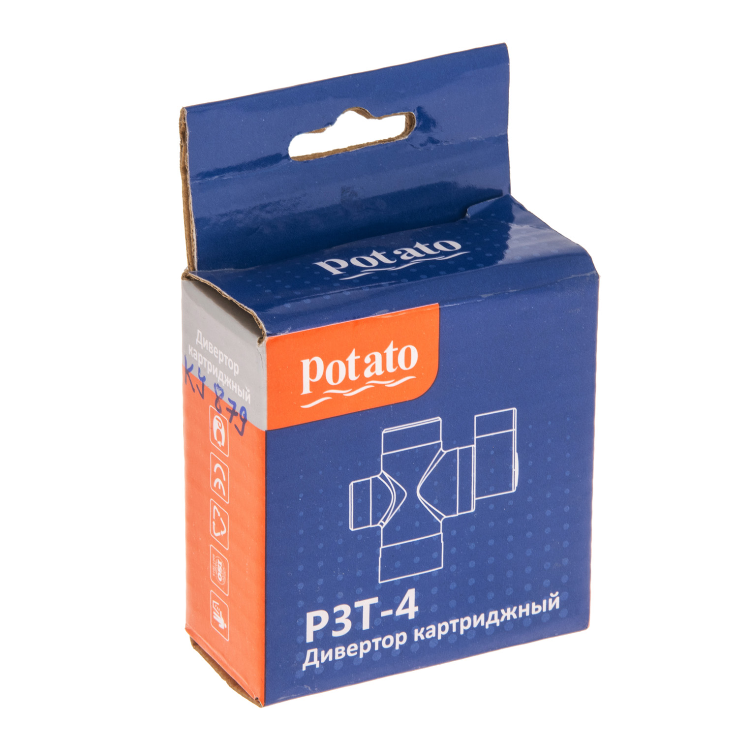 Дивертор поворотный для смесителя Potato P3T-4 *1/50