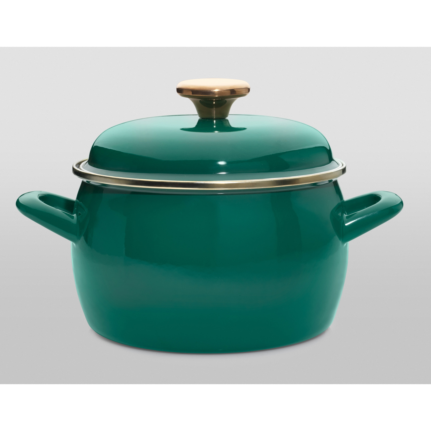 Кастрюля эмалированная "Solo" 5,7л d220мм Металл.кр. 368653 ("МЕТРОТ" Сербия) *1/4