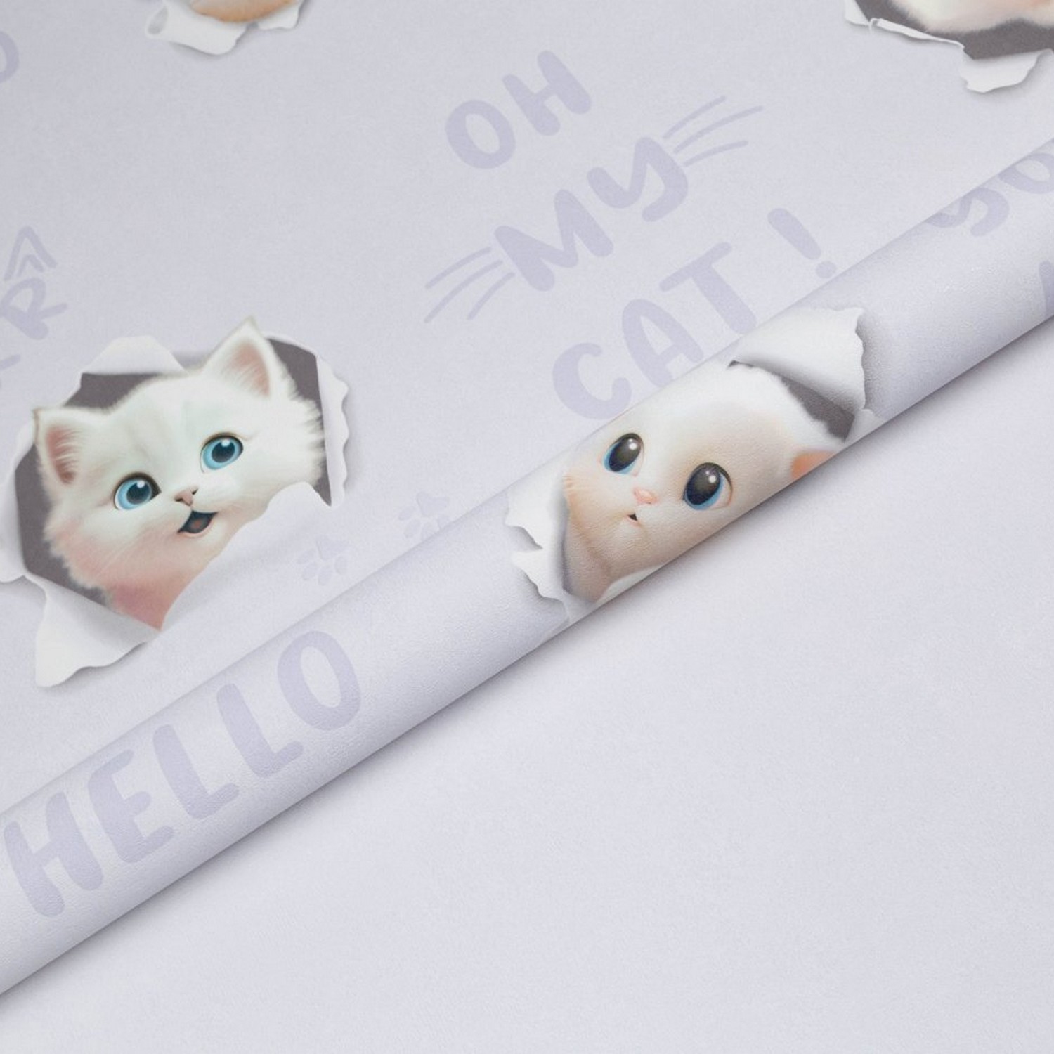 Обои флиз "HomeColor"  3D Cats фон HC72286-56 1,06*10м *1/8