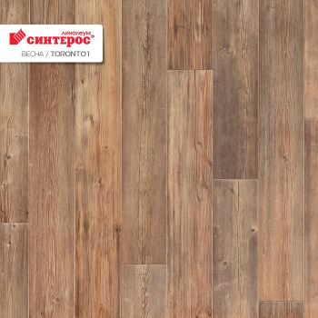 Линолеум 4 м Синтерос Весна Toronto 1, бытовой, 21 класс, 2.8 мм