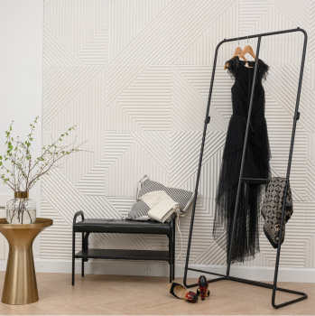 Вешалка напольная "Гардеробная" "Ника" шир.0,71м, выс.1,75м, Черный ВГ3/Ч *1