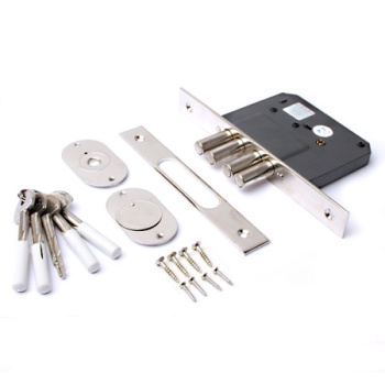 Замок врезной КОРПУС 99-К-CR хром, под крестообразный ключ,3 ригеля Апекс *1/7/28