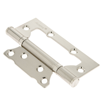 Петля без врезки 100*63*2мм НИКЕЛЬ матовый NIS (комплект 2шт.) AVERS *1/6/48