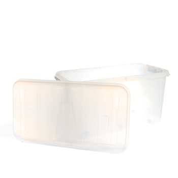 Контейнер д/хранения пластм. "Профи Комфорт" 70л 720х390х375мм на кол. Прозр. арт.799 (Полим-т)*1/3 Контейнер д/хранения пластм. "Профи Комфорт" 70л 720х390х375мм на кол. Прозр. арт.799 (Полим-т)*1/3