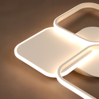 Люстра 2321/96W white 500*500 мм 3 реж., пульт S=20м2 VERNER LIGHTING *1