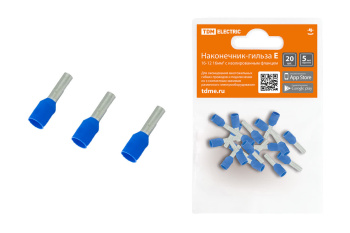 Наконечник-гильза Е2508 2,5мм2 с изолир. фланцем (20шт) TDM SQ0568-0041 *1/50