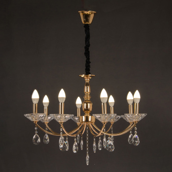 Люстра IL1242-8PPA-29 GD 40Вт Е14 S=30м2 *1