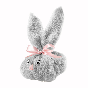 Полотенце махровое 33*50см Зайка серебристый Самойловский текстиль *1/30 *