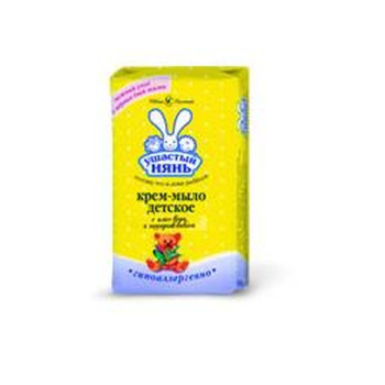 Мыло 90г ДЕТСКОЕ Ушастый нянь Алоэ и подорожник (10199) (Нев.Космет.) *6/72