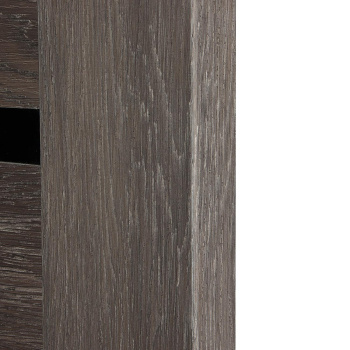 Дверное полотно остекленное BROZEX-WOOD Comfort-17, 2000х700х36 мм, дуб шале графит 3D