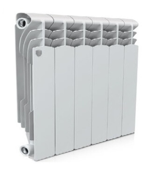 Радиатор биметаллический 6 секций Royal Thermo Revolution, 350 мм, белый