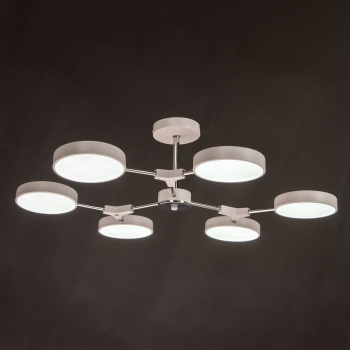 Люстра 13246-4.3-06 Белый+Хром LED 3000-4200-6000К S=20м2 *1