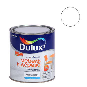 Краска акриловая 0.75 л для мебели и дерева DULUX, база BC, матовая