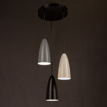 Люстра Verner Lighting N3399/3H, 40 Вт, E27, 3 лампы, черный