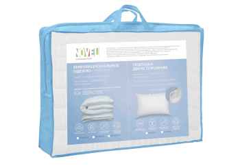 Одеяло бифункциональное Climate control 172х205см Soft, 100% п/э, сумка NOVEL *1/5 Одеяло бифункциональное Climate control 172х205см Soft, 100% п/э, сумка NOVEL *1/5