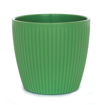 Кашпо пластм. "Эви" 4,5л d верха 200мм h180мм со вставкой Зеленый AME-4,5-08 ("VipSet") *1/8 Кашпо пластм. "Эви" 4,5л d верха 200мм h180мм со вставкой Зеленый AME-4,5-08 ("VipSet") *1/8