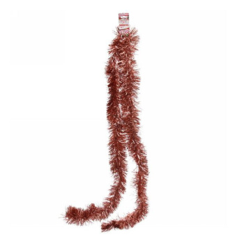 Мишура 2 м, 9 см, "Матовые искры", розовое золото