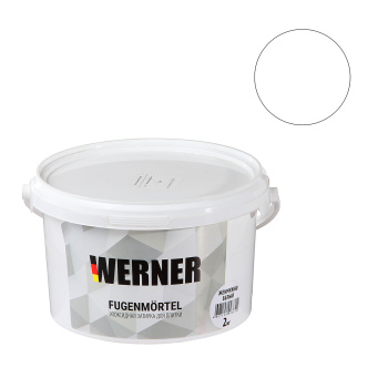 Затирка эпоксидная для швов 2 кг WERNER, жемчужно-белый Затирка эпоксидная для швов 2 кг WERNER, жемчужно-белый