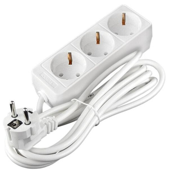 Удлинитель 3 розетки 3м с/з ПВС 3*0,75мм2 10А мощ.нагр 2200Вт Союз 481S-9303 *1/35