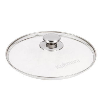 Кастрюля алюм. литая априг. Kukmara Мраморная темный 4,0л  Стекл.кр. кмт42а (Кукмор)