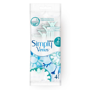 Станок VENUS 2 SIMPLY одноразовый 4 шт
