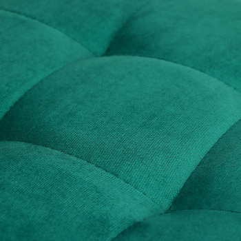 Пуф ЛОФТ ЛАЙН, 40х40х42 см, квадрат, велюр, конфетти аквамарин