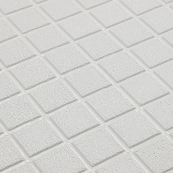 Панель стеновая мягкая самоклеющаяся Мозаика белая  700х770мм