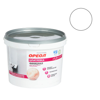 Шпатлевка акриловая для внутренних работ 4 кг Ореол, финишная