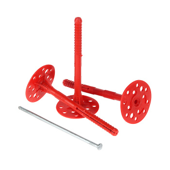 Дюбель 10х140 мм для теплоизоляции BROZEX, металлический гвоздь, 30 шт.