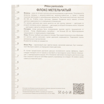 Флокс метельчатый Юник Ред 1шт