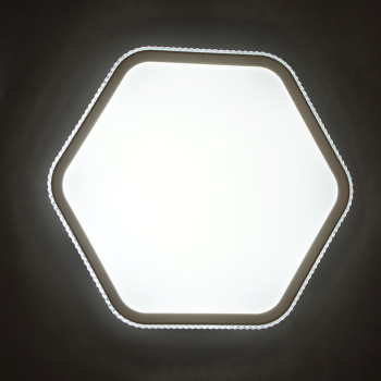 Светильник светодиодный акриловый 420мм 60W 9029 30W*2 white 3 реж., с пультом S=22м2 VERNER LIGHTI