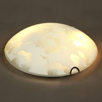 Светильник настенно-потолочный стекло FX3036/12''  Е27 60Вт (h=90, диам 300 ) 8кв.м.    VERNER