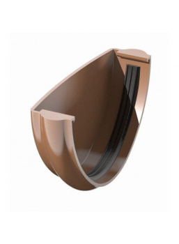 Заглушка желоба 120 мм Docke Standard, светло-коричневый