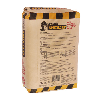 Клей для блоков 25 кг Бравый бригадир КСБ-17
