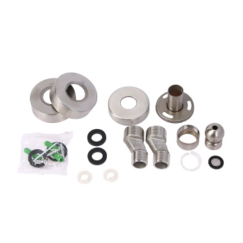 Смеситель д/ванны со стойкой для душа + ручной и тропический душ Fmark FS8345-35 *1 Смеситель д/ванны со стойкой для душа + ручной и тропический душ Fmark FS8345-35 *1