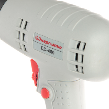Дрель-шуруповерт сетевая 450Вт 1скор.0-750об/мин 14,5Нм БЗП 10мм реверс ДС-450 ЭНЕРГОМАШ *1/10